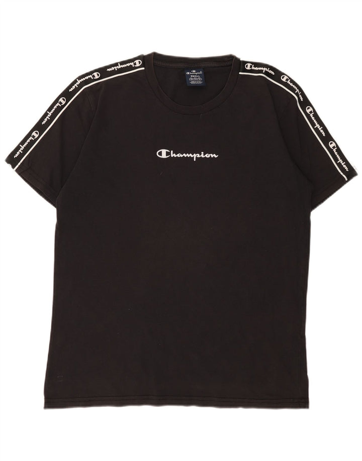 Tricou grafic pentru bărbați Champion Top mic bumbac negru