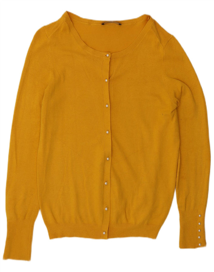 Pulover cardigan pentru femei Zara UK 14 mare galben