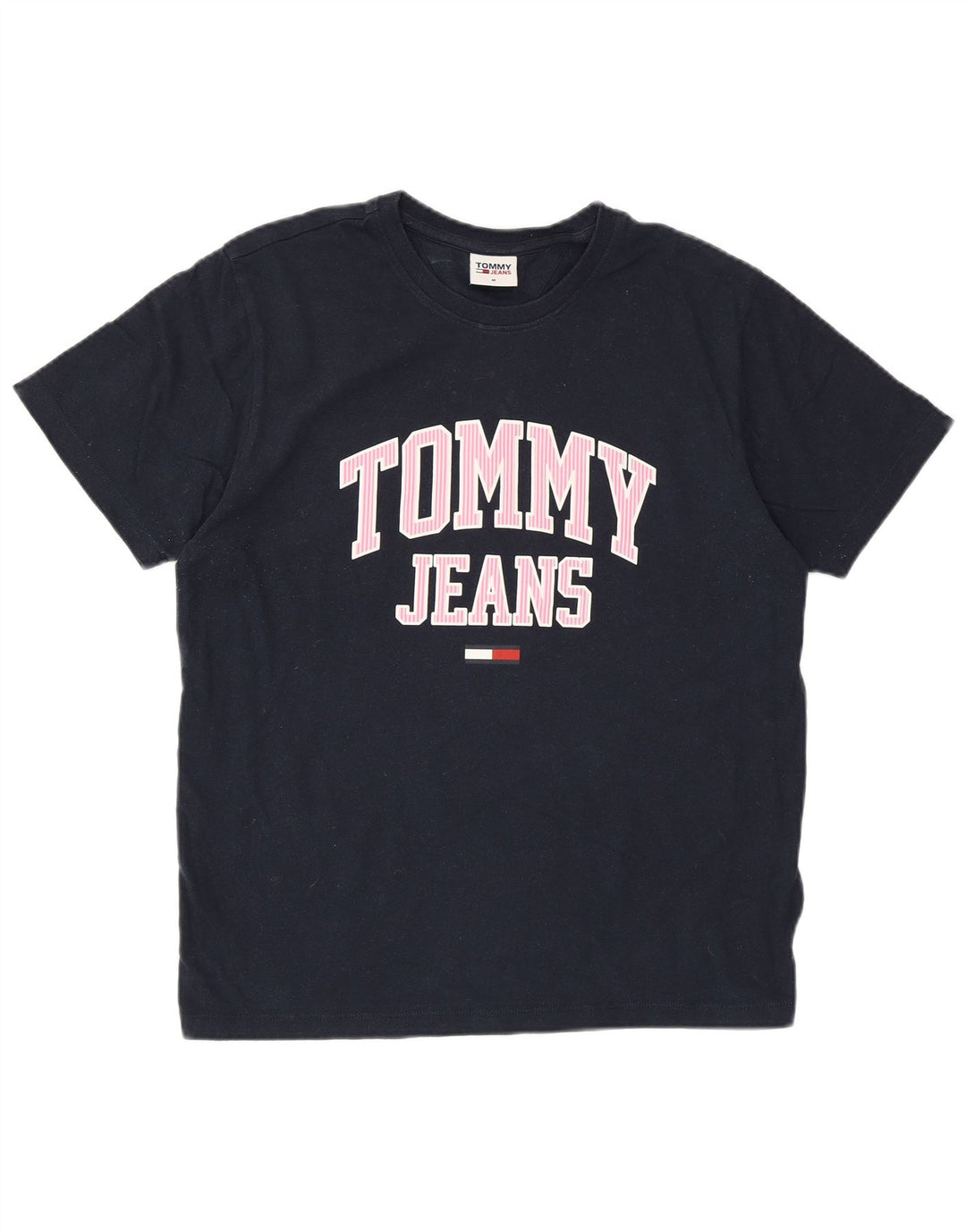 TOMMY HILFIGER Tricou cu grafic pentru femei Top UK 14 Medium Bleumarin Bumbac