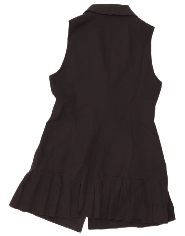 Palton dublu fără mâneci pentru femei Zara UK 12 Medium Negru