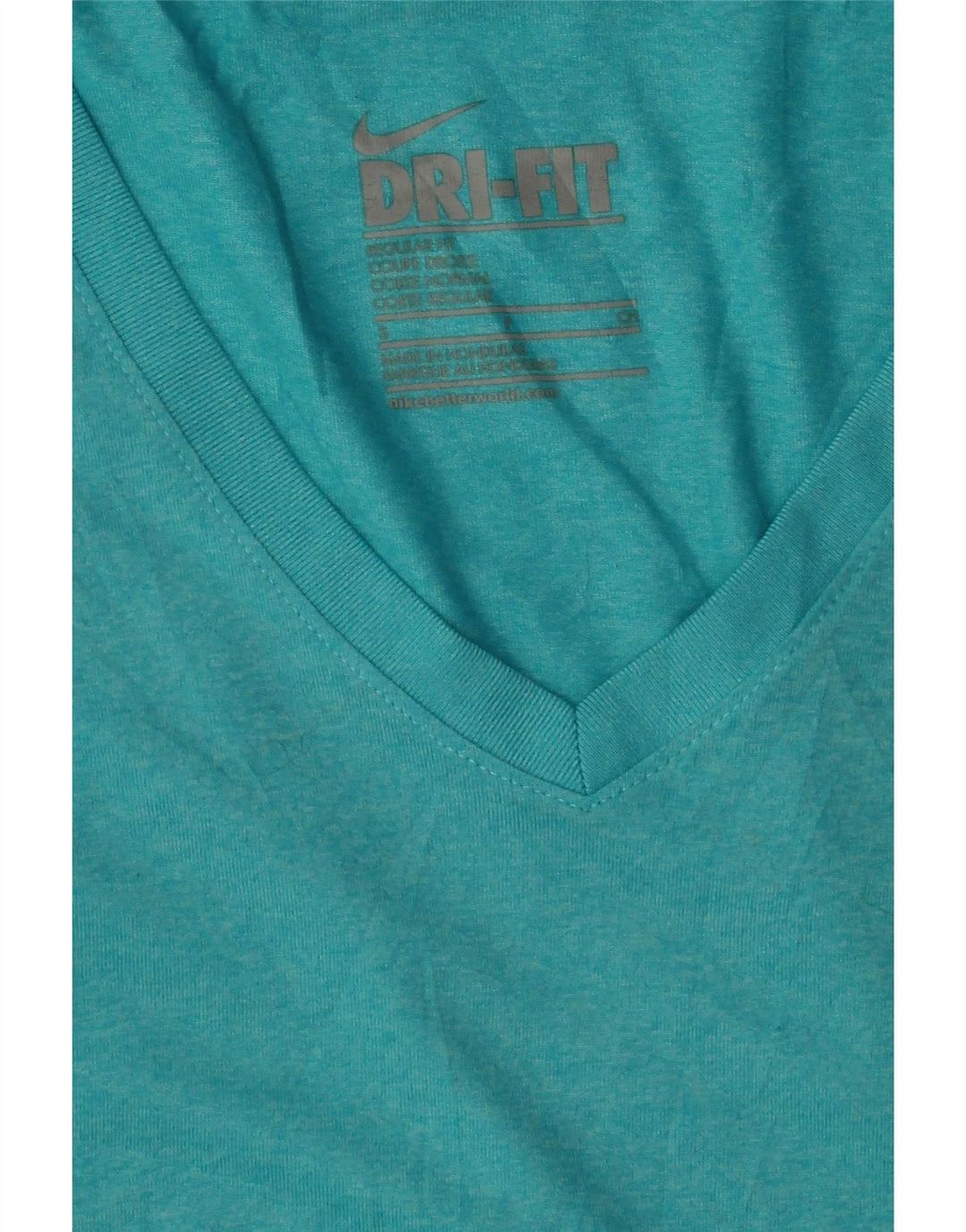 NIKE Womens Dri Fit Regular Fit Top Long Sleeve UK 10 Small Blue Polyester Vintage Nike and Second-Hand Nike from Messina Hembry 