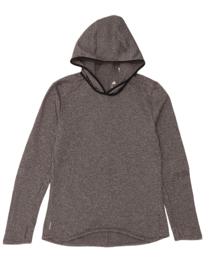 Pulover adidas Climalite pentru femei, UK 8/10, poliester mic, gri