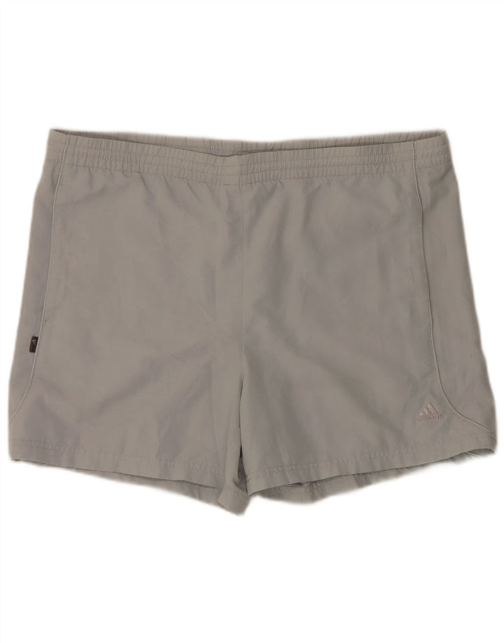 Pantaloni scurți de înot Adidas pentru bărbați, mari, gri, poliester