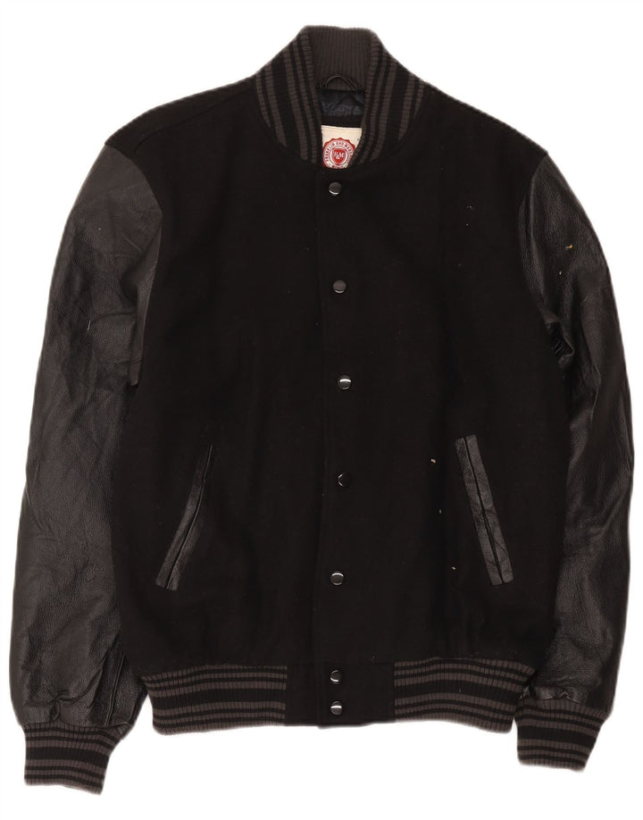 Jachetă Varsity pentru bărbați Franklin Marshall UK 38 Medium Black Colorblock