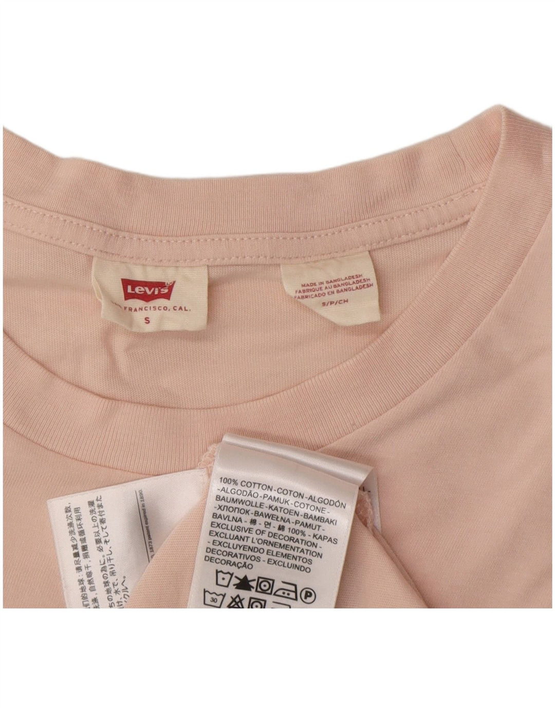 Tricou pentru femei Levi's Top UK 10 Small Pink Bumbac