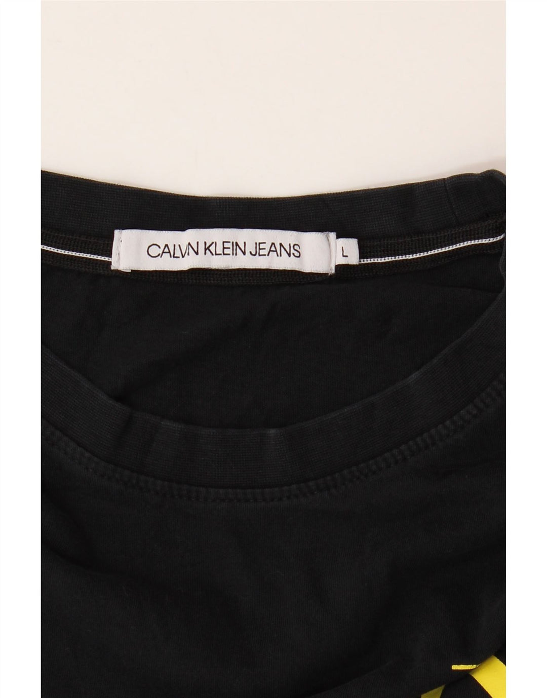 CALVIN KLEIN JEANS Tricou grafic pentru bărbați Top mare negru