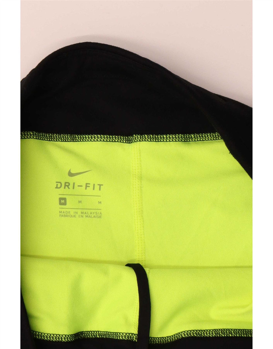 Pantaloni scurți sport Nike Dri Fit pentru femei UK14 Medium Black Colorblock
