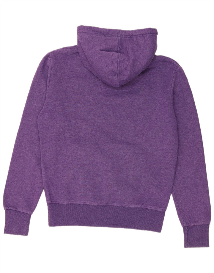 Pulover cu glugă grafic Superdry pentru bărbați, bumbac violet mediu