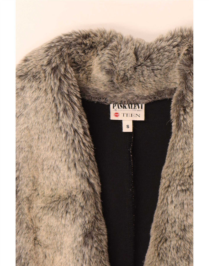 Blazer Vintage pentru femei cu 5 nasturi, UK 10, gri mic