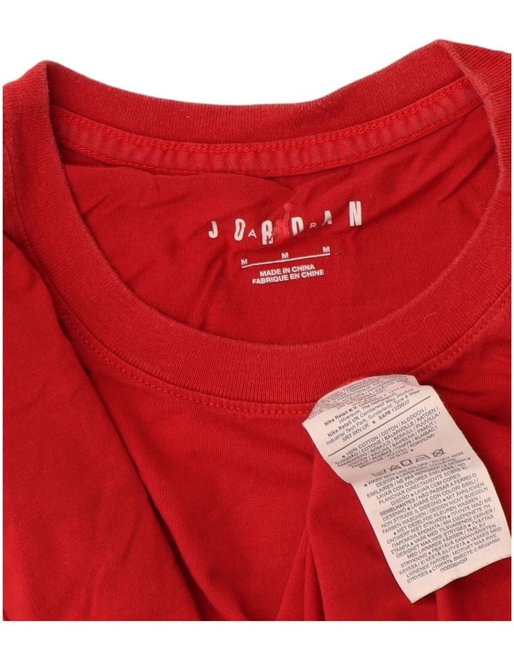 Tricou grafic Jordan pentru bărbați Top din bumbac roșu mediu