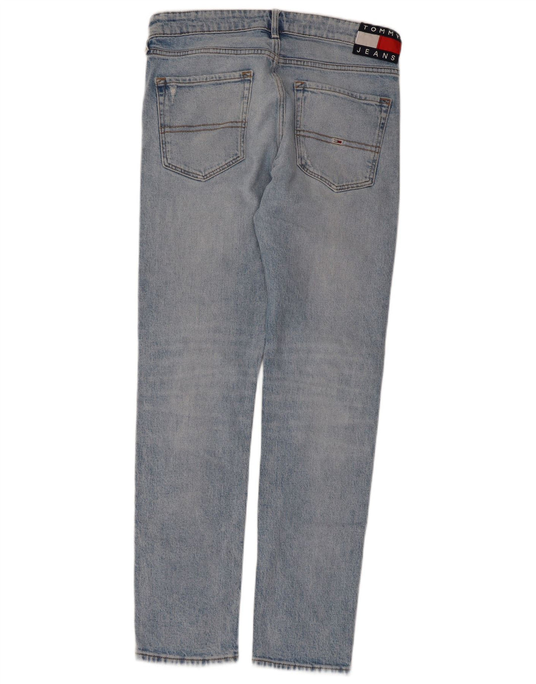 TOMMY HILFIGER Blugi slim pentru bărbați Distressed W30 L32 Bumbac albastru