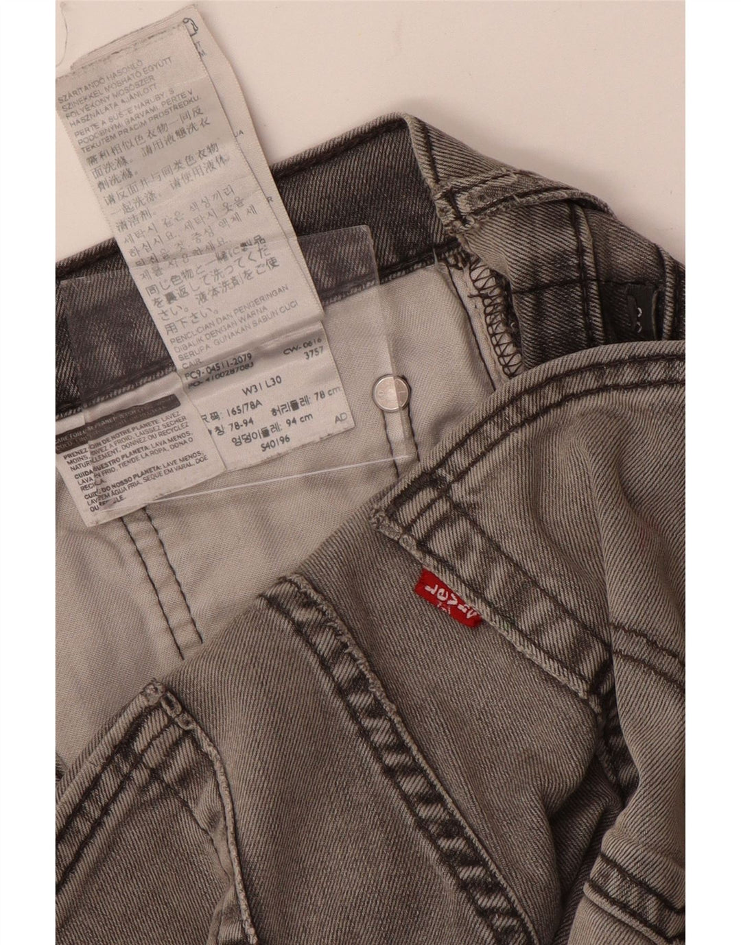 Blugi Levi's 511 Slim pentru bărbați W31 L30 bumbac gri