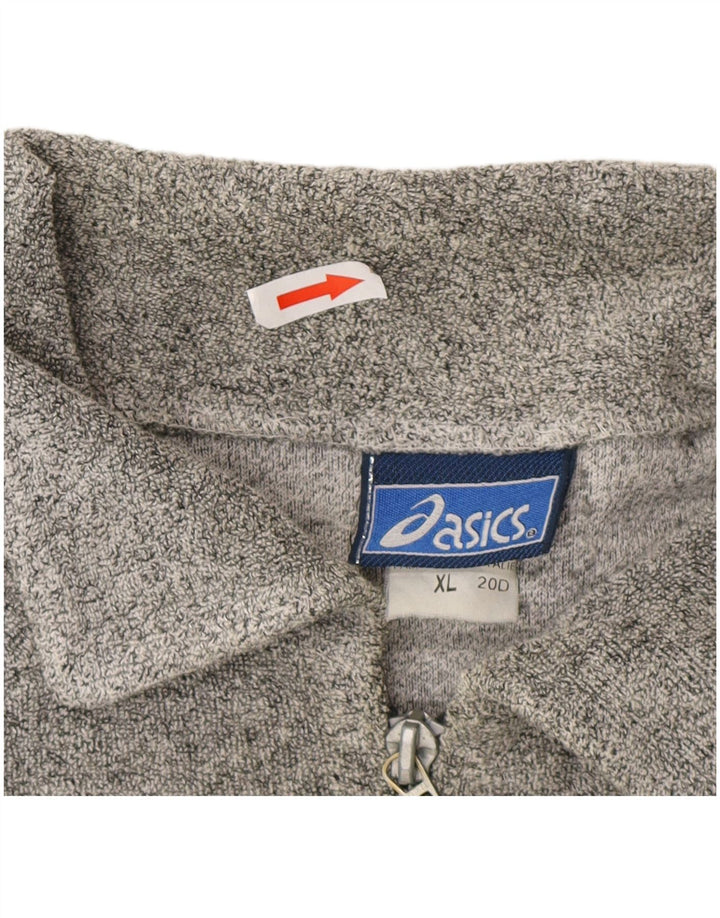 Jachetă de top pentru trening Asics pentru bărbați, XL, gri bumbac