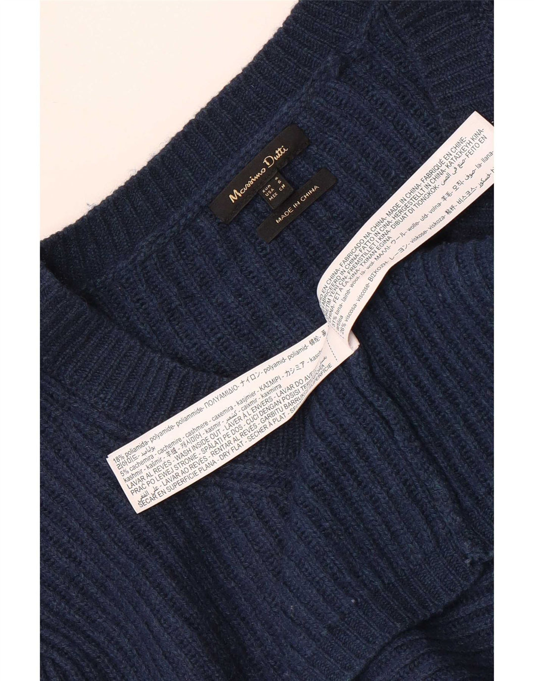 Pulover cardigan supradimensionat pentru femei Massimo Dutti UK 10 Mic Bleumarin