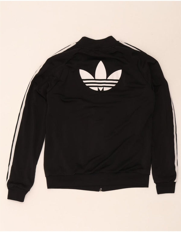 Jachetă de top pentru trening grafic Adidas pentru femei UK 12 Medium Black
