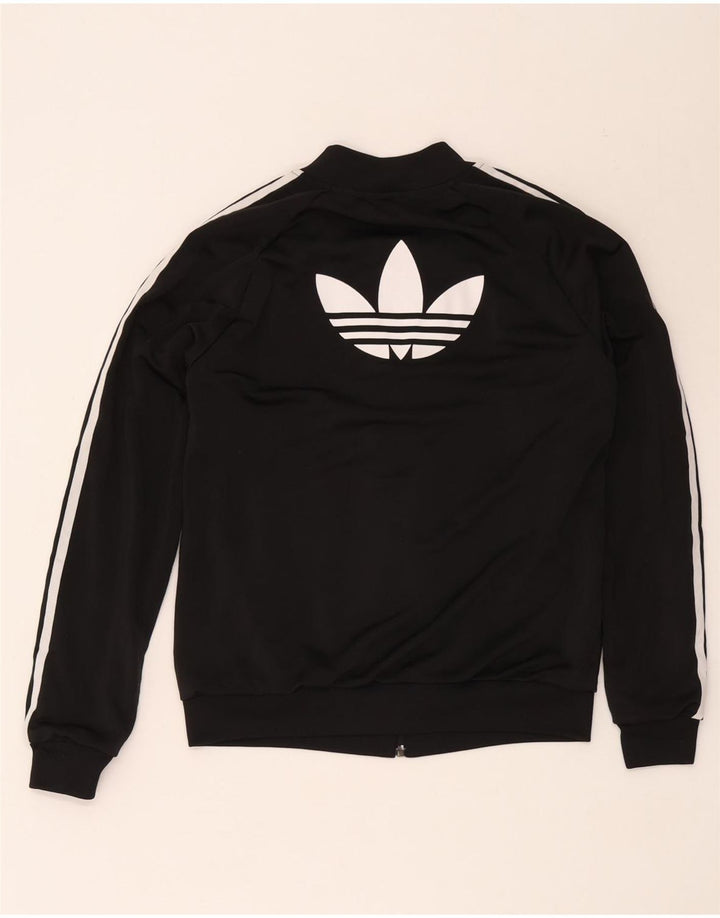 Jachetă de top pentru trening grafic Adidas pentru femei UK 12 Medium Black