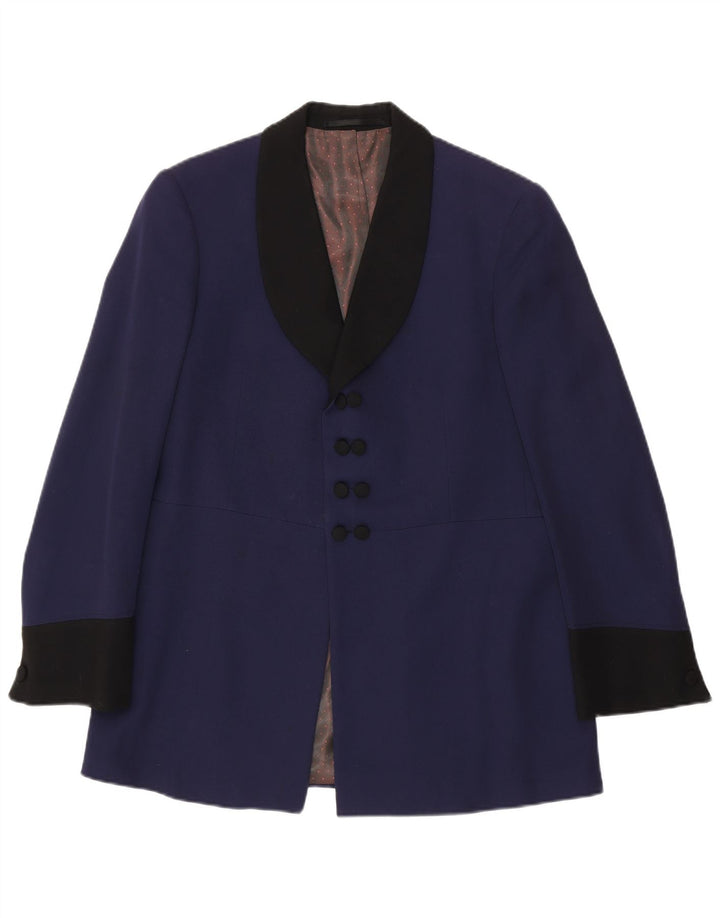 Jachetă vintage pentru bărbați UK 38 Medium Bleumarin Colorblock