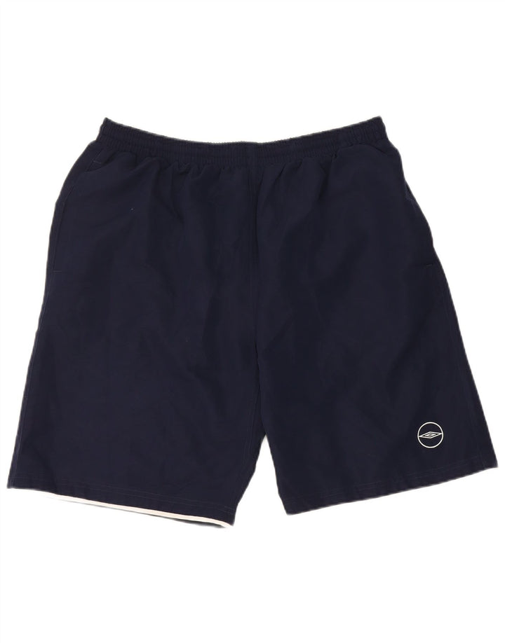 Pantaloni scurți sport Umbro pentru bărbați, XL, bleumarin, poliester