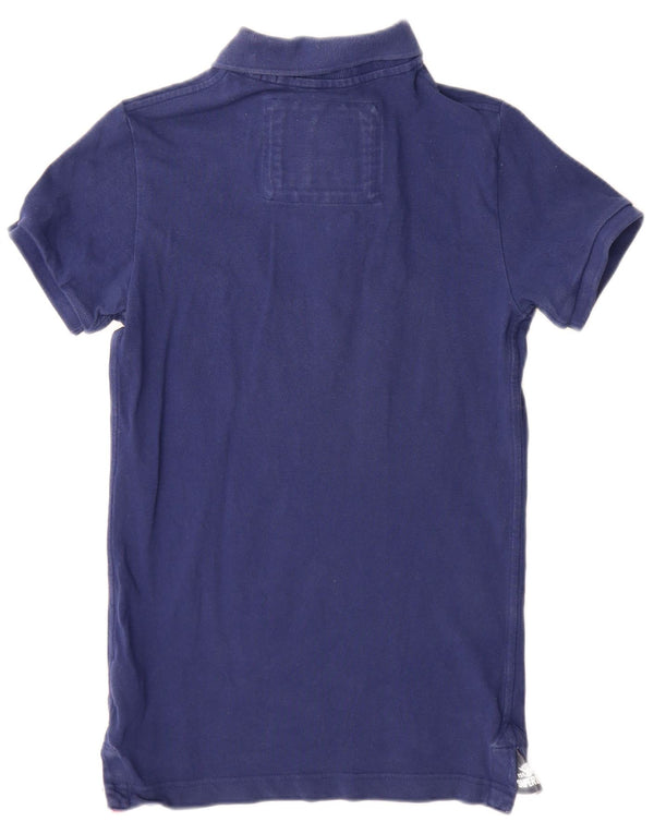 Tricou polo pentru bărbați Superdry, bumbac, albastru bleumarin