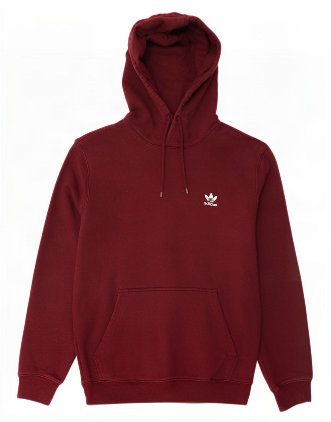 Pulover Adidas pentru bărbați, bumbac mediu burgundă