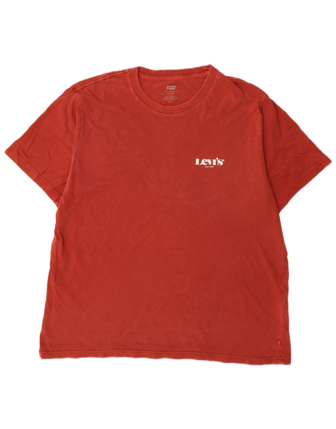 Tricou relaxat pentru bărbați Levi's Top mare din bumbac roșu