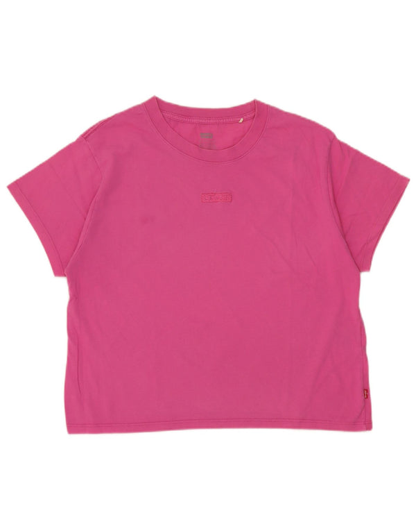 Top cu tricou supradimensionat pentru femei Levi's UK 6 XS roz