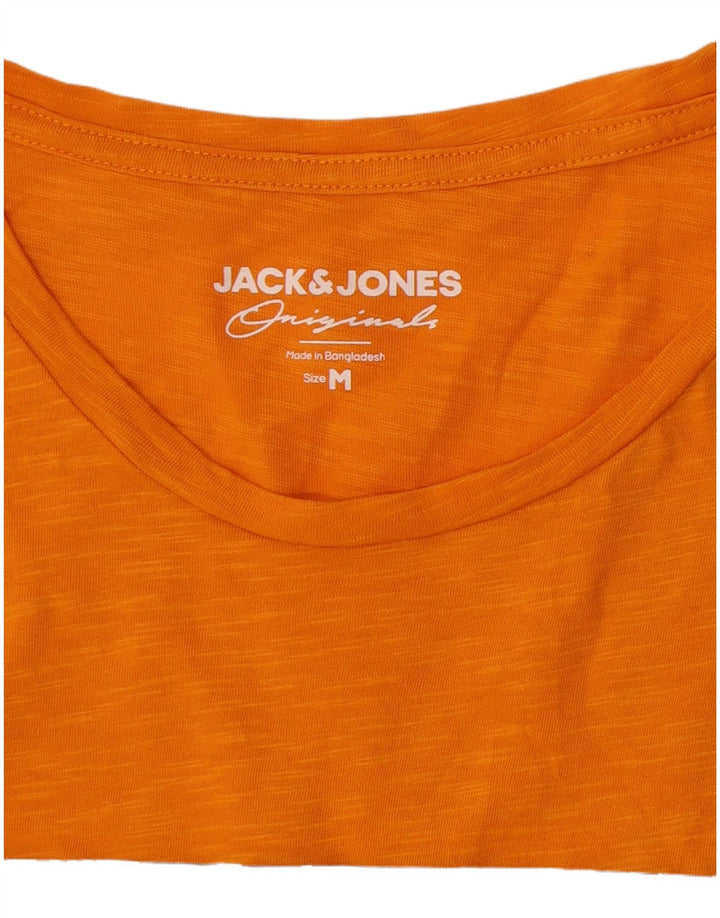 Tricou grafic Jack & Jones pentru bărbați Top portocaliu mediu