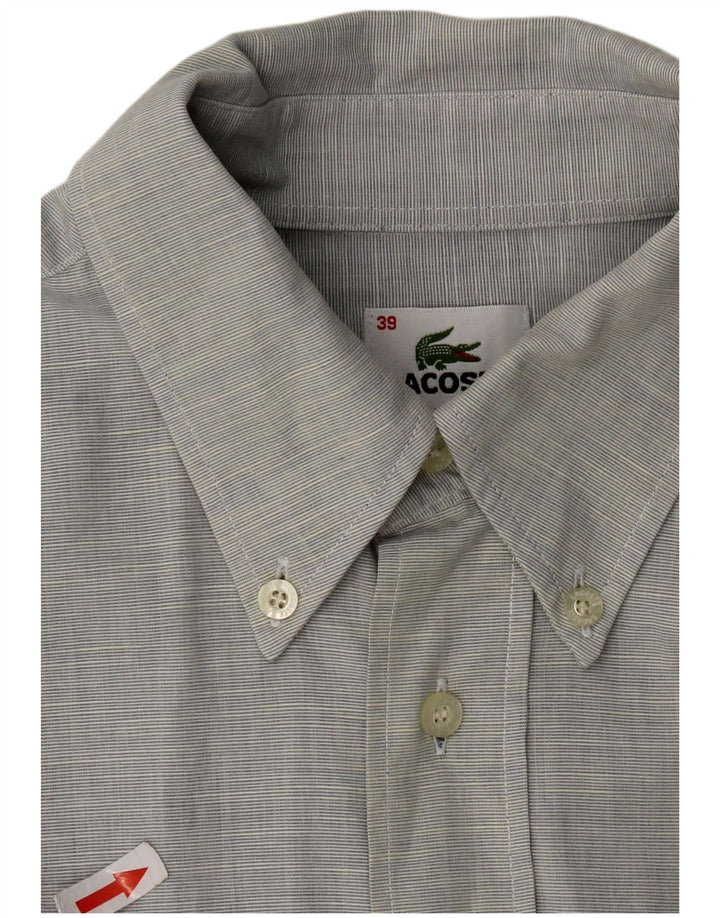 Camasa barbati Lacoste Marimea 39 Bumbac Gri mediu