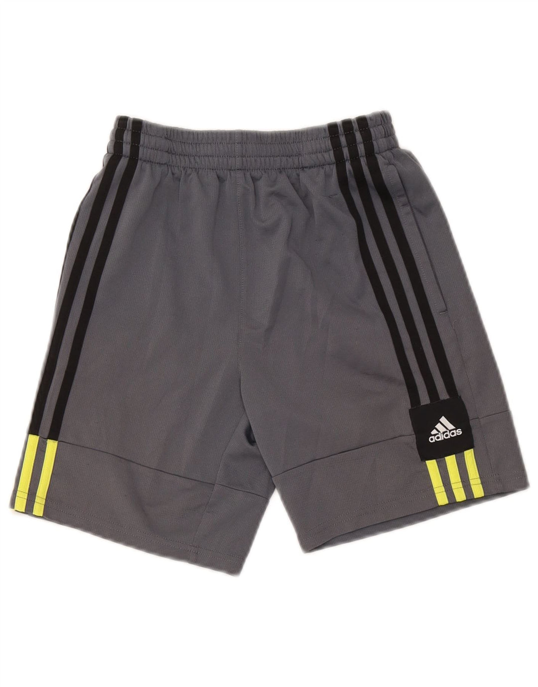 Pantaloni scurți sport pentru băieți Adidas 10-11 ani Poliester mediu gri
