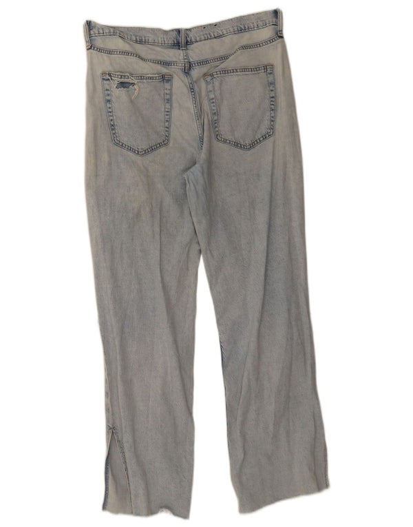 Gap Blugi largi cu talie medie pentru femei W31 L29, bumbac albastru, anii 90