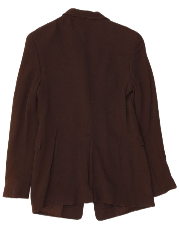 Jachetă pentru femei Episode 1 Button Blazer UK 8 Small Brown Viscose