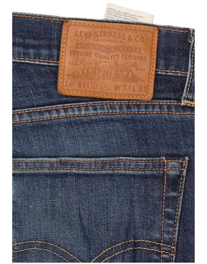 Blugi Levi's 511 Slim pentru femei W31 L32 bumbac bleumarin