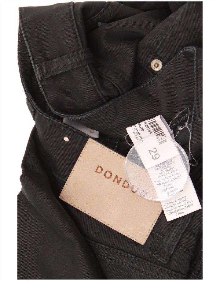 Dondup blugi subțiri pentru femei W29 L28 bumbac negru