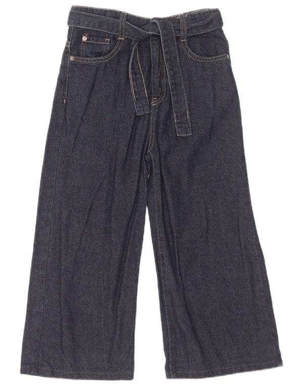 Blugi Benetton fete Avril cu picioare late 10-11 ani XL W26 L19 bleumarin