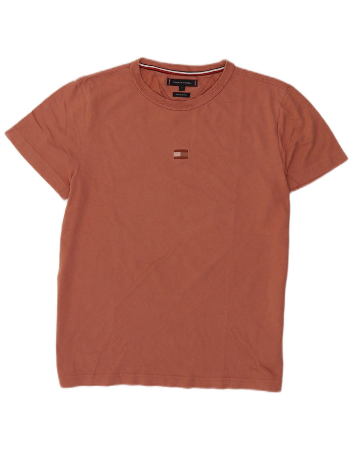 Tricou pentru bărbați Tommy Hilfiger Top din bumbac maro mediu