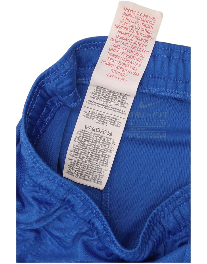 Pantaloni scurți sport Nike Dri Fit pentru băieți 13-14 ani XL poliester albastru