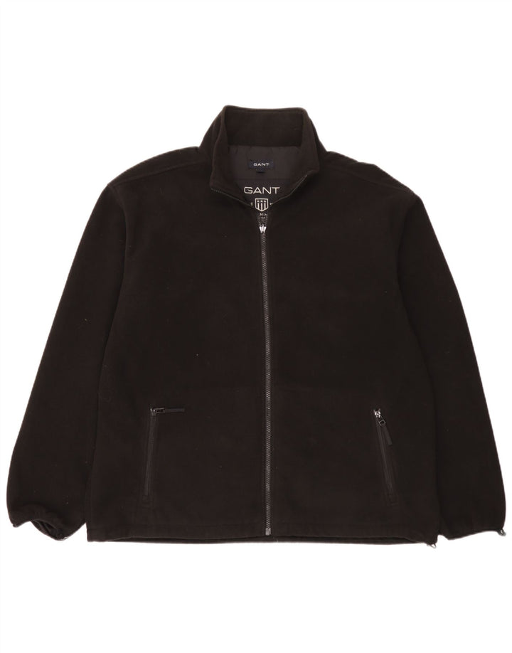 Gant Mens Liner Fleece Jacket UK 40 Large Black Polyester