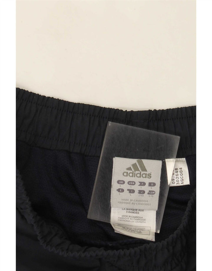 Pantaloni de trening pentru bărbați Adidas Pantaloni de jogging mari, bleumarin, poliester cu dungi