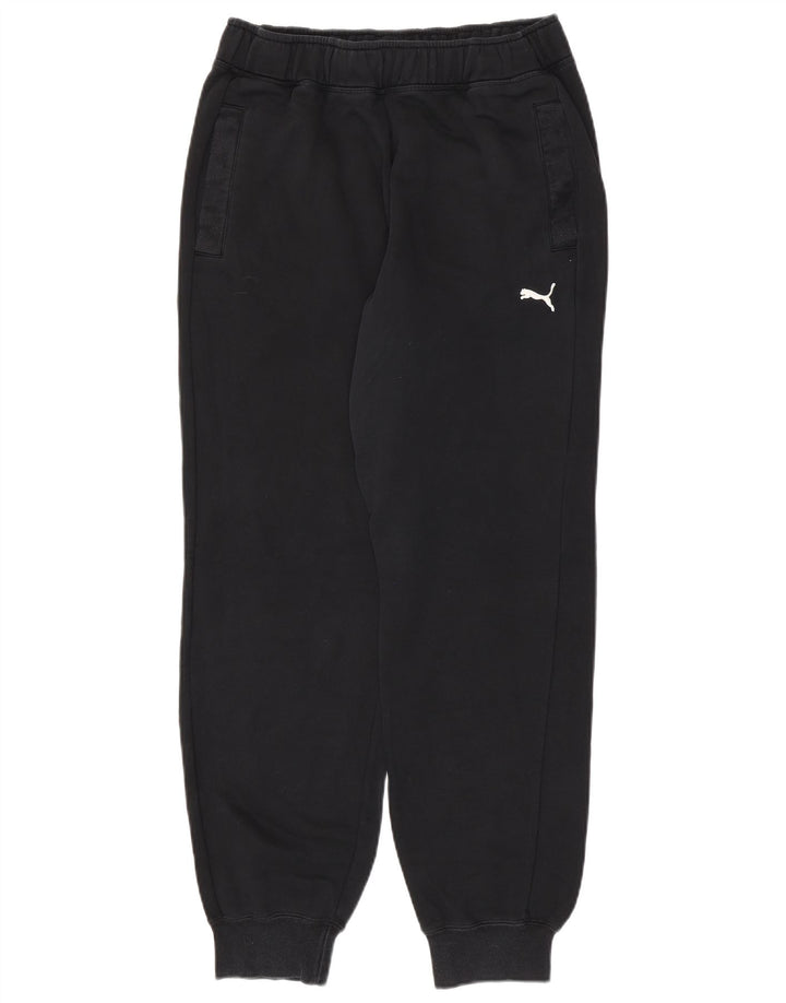PUMA Mens Tracksuit Trousers Joggers Medium  Black Cotton
