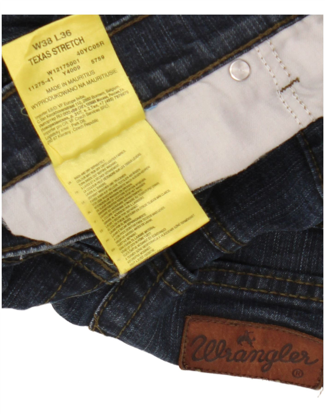 WRANGLER Blugi pentru bărbați Texas Stretch drepte W38 L30 bumbac bleumarin
