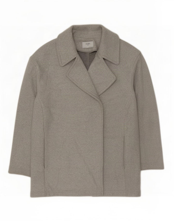 Pardesiu pentru femei Zara UK 14 Medium Gri Poliester