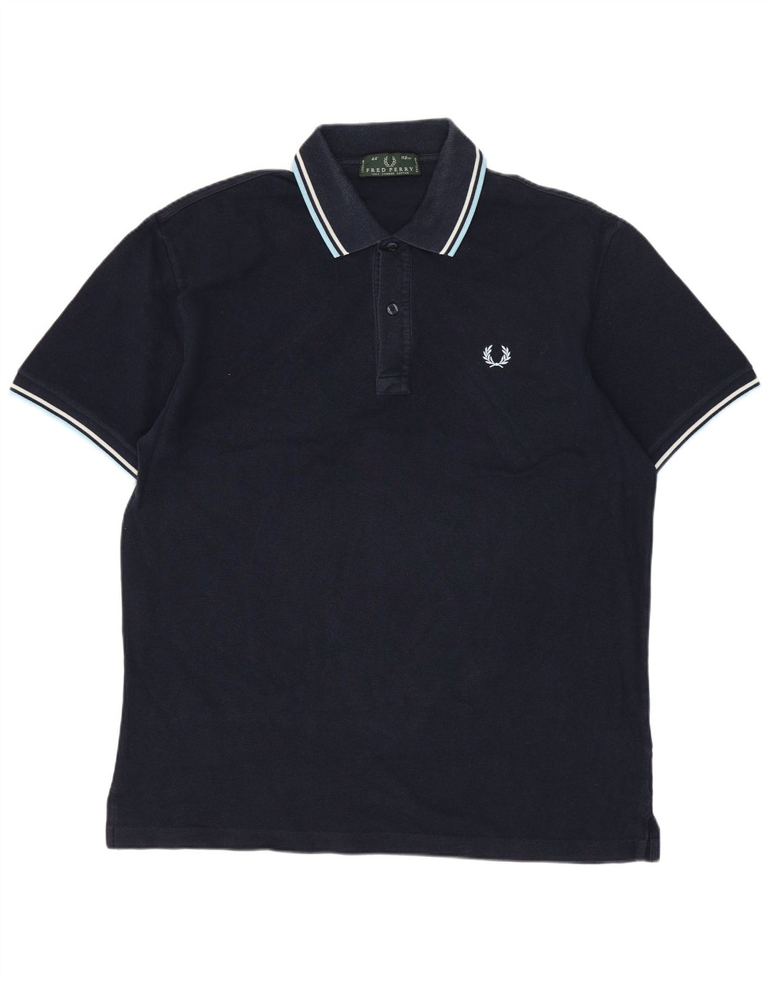 FRED PERRY Tricou polo pentru bărbați, bumbac, albastru bleumarin mediu