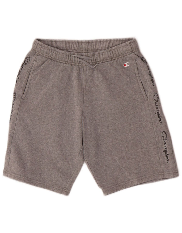 Pantaloni scurți sport grafic pentru băieți Champion 13-14 ani XL bumbac gri