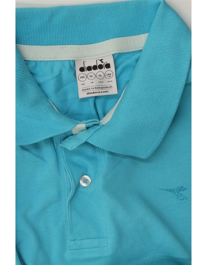 Tricou polo pentru bărbați Diadora XL Albastru