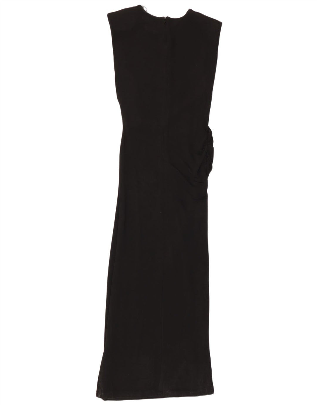Rochie Maxi fără mâneci pentru femei Zara UK 12 Medium Black Viscose