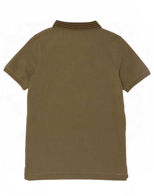 Tricou polo Lyle & Scott pentru baieti 14-15 ani bumbac kaki