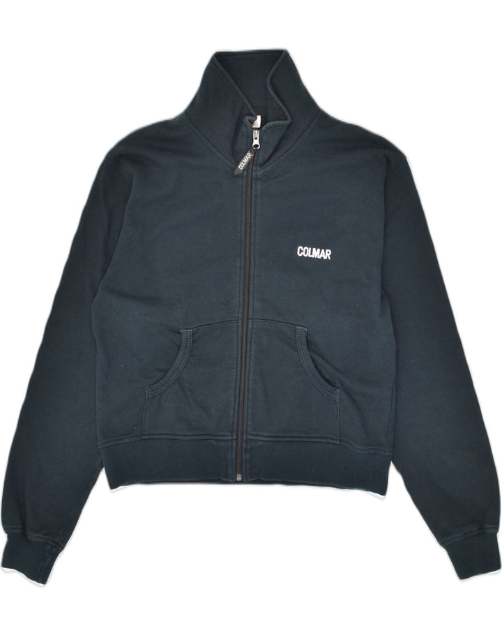 COLMAR Womens Tracksuit Top Jacket IT 44 Medium Navy Blue Cotton | Vintage Colmar | Thrift | Second-Hand Colmar | Used Clothing | Messina Hembry 