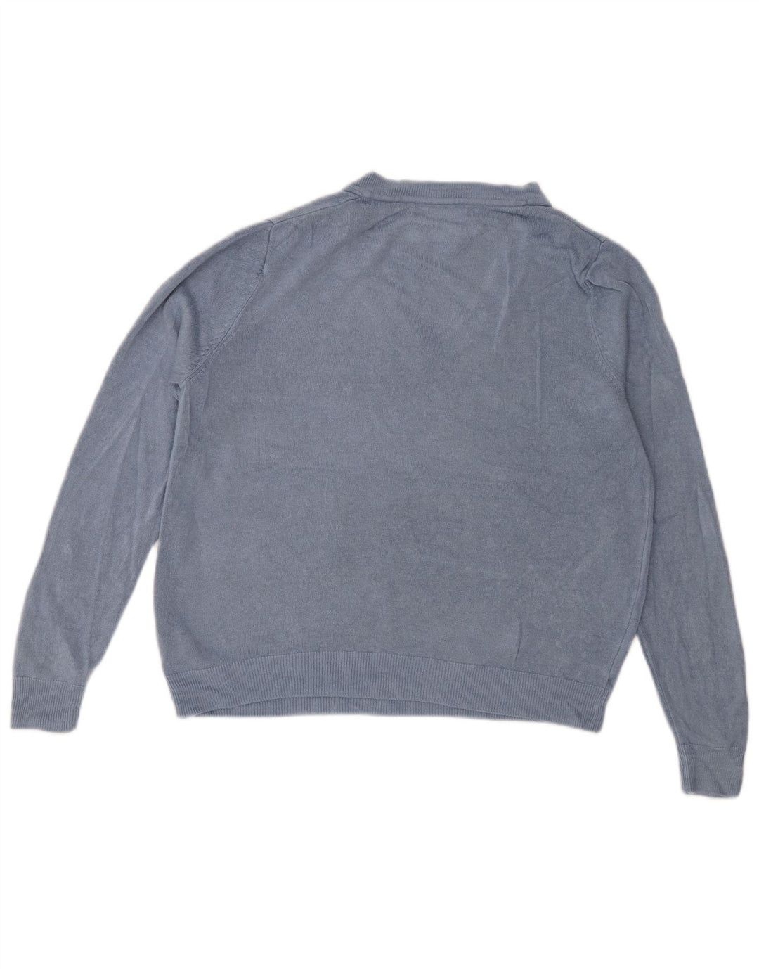 MARKS & SPENCER Pulover crop cu decolteu în V pentru femei UK 14 Medium Blue