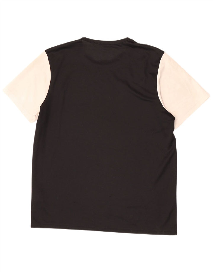 Tricou Adidas Climalite pentru bărbați Top mare, negru, poliester color bloc
