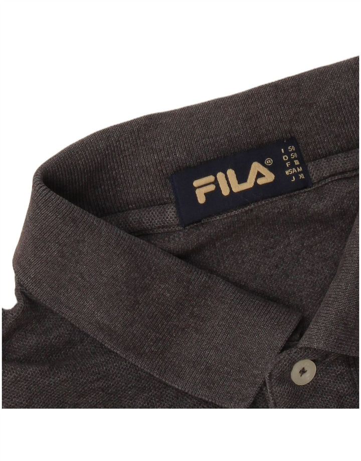 Tricou polo pentru bărbați FILA IT 50 Gri mediu